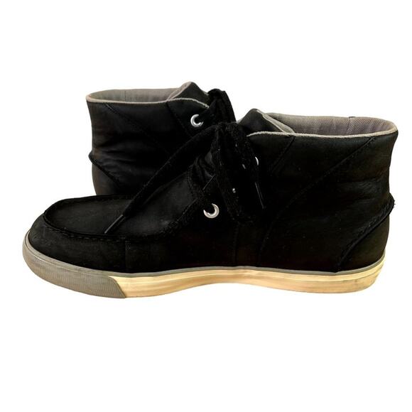 Keen Men's Timmons Chukka Boots 13 Black Soft Leather Lace Up Moc Toe Lace Up - Picture 7 of 14